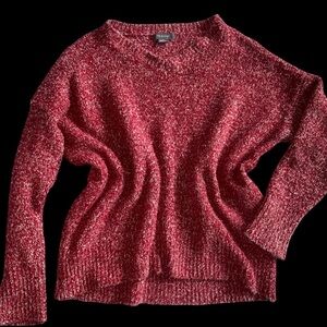 Primark White & Red Two-Toned Knit Sweater sz M